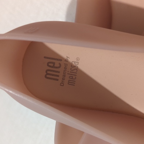 Mini Melissa pink and rose gold flats, girls size 2, perfectly new, no box - Picture 3 of 4